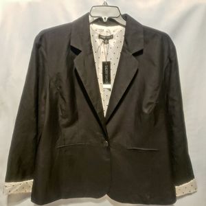 Plus size 2X Sherry Taylor Blazer black